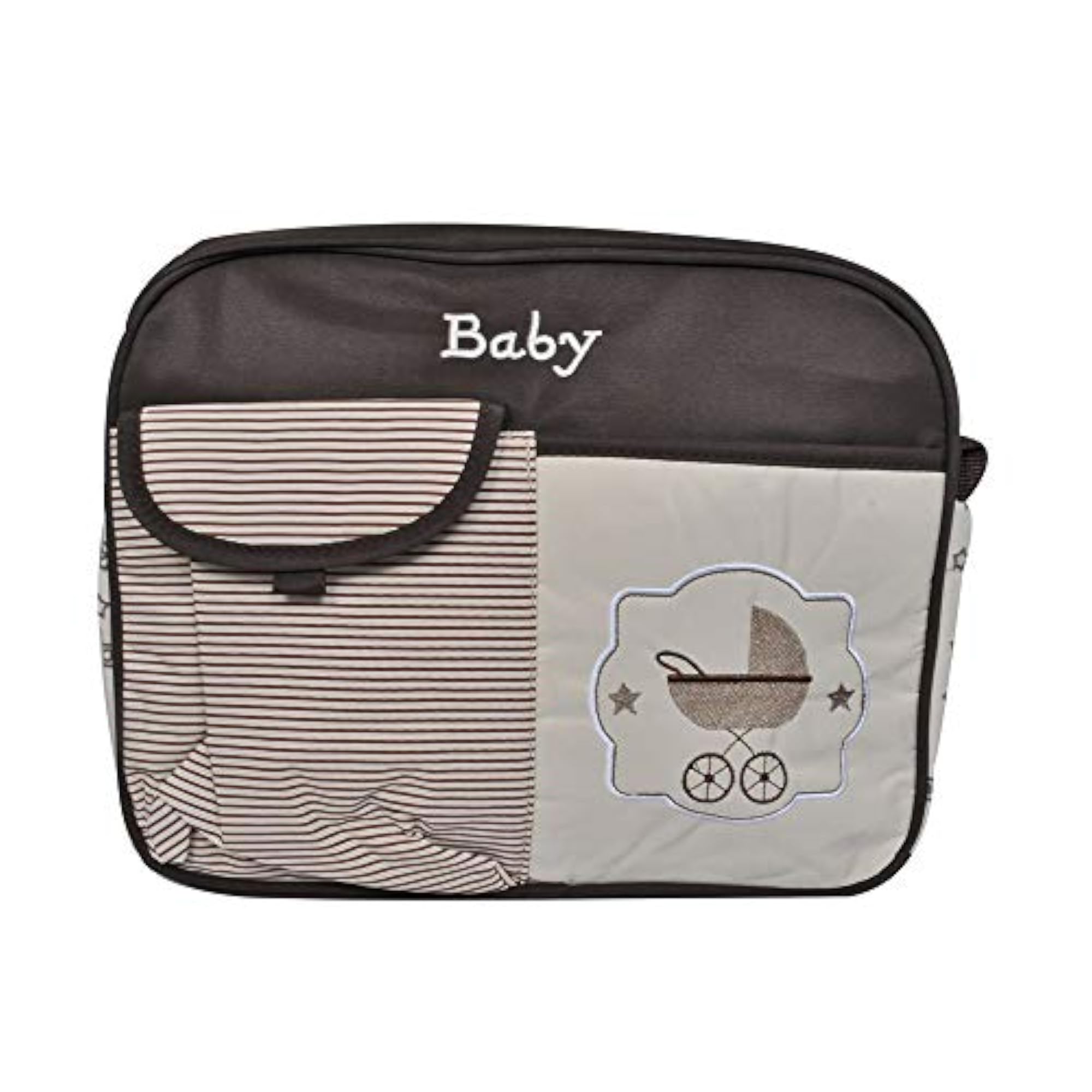 Baby Diaper Carry Bag - Stripes - 6 Compartments